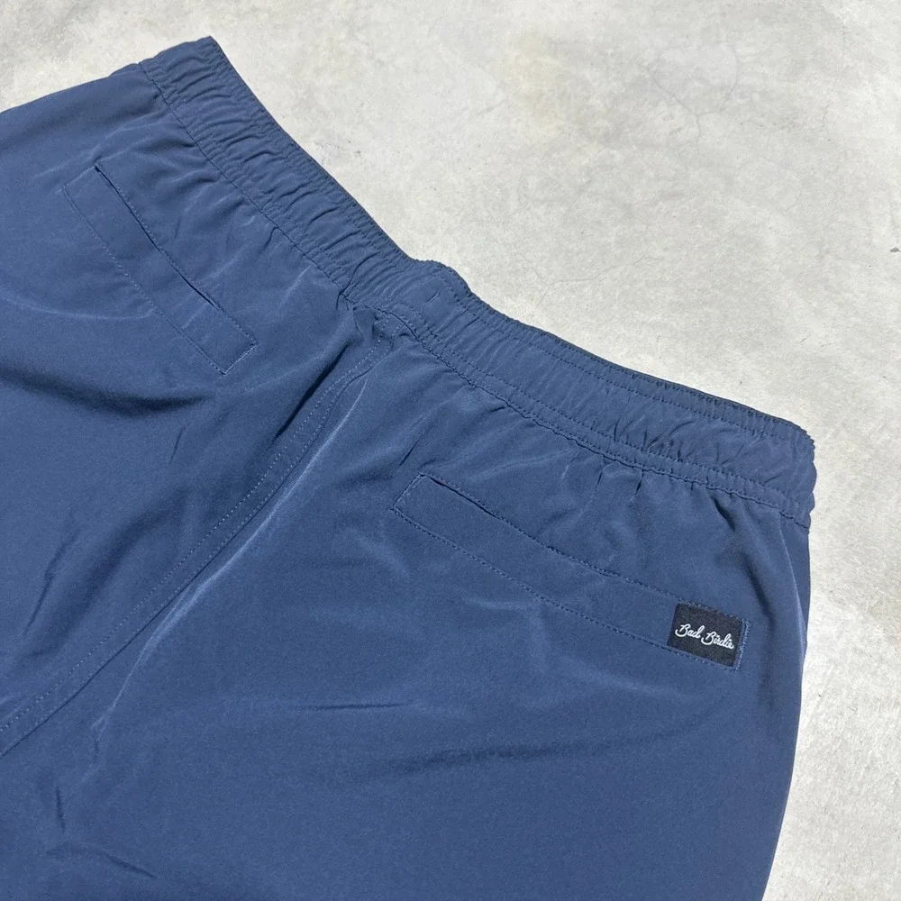 Bad Birdie Men's L Golf Shorts Navy Blue Performance Stretch Athletic Drawstring